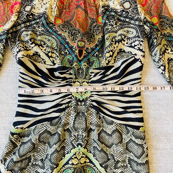 Etro Mixed Tribal and Zebra Print Dress - Picture 10 of 12